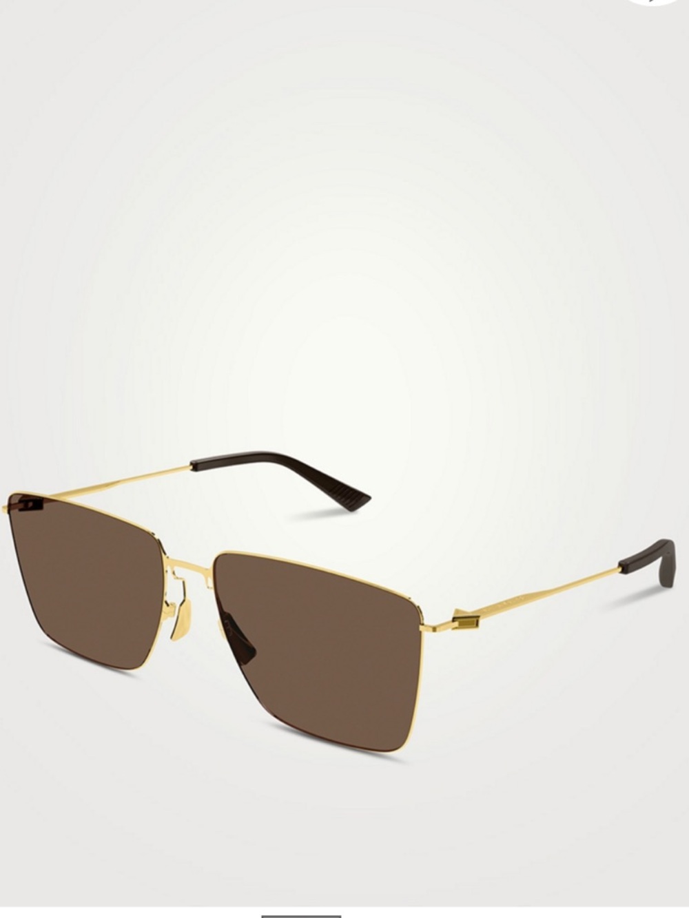 BOTTEGA VENETA BV1267S 002 Gold Metal Frame Brown Lens Sunglasses Summer